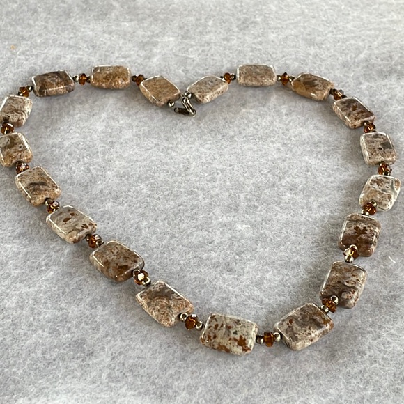 Leopard Skin Jasper Necklace - Picture 1 of 5